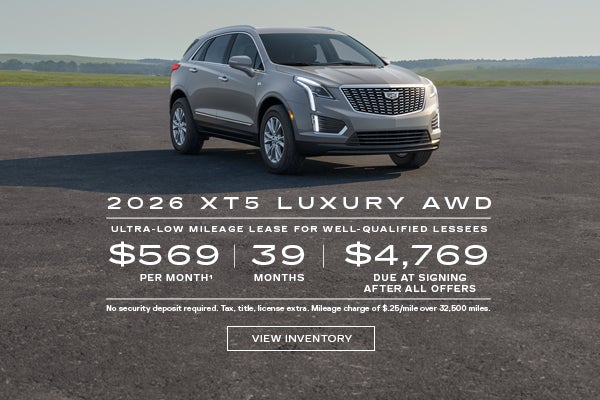 2026 XT5 LUXURY. Ultra low mileage lease for well-qualified lessees. $569 per month. 39 months.$ ...